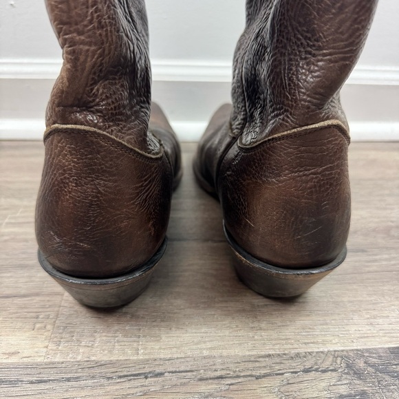 Nocona Leather Cowboy Boots Men’s Size 12 Dark Brown Western Boot - Picture 6 of 12